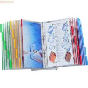 Durable Sichttafel-Ständer A4 Funktion mit 20 Tafeln farbig sortiert