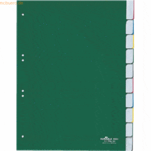 Durable Register A4 blanko 10-teilig grün