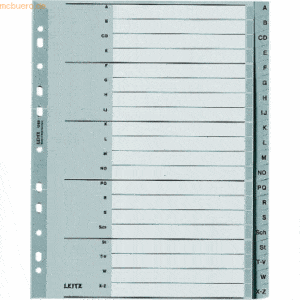 Leitz Register A4 A-Z PP grau