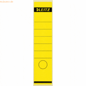 Leitz Ordnerrückenschilder 61x285mm selbstklebend gelb VE=10 Stück