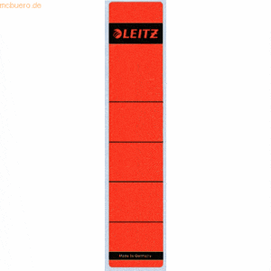 Leitz Ordnerrückenschilder 61x285mm selbstklebend rot VE=10 Stück