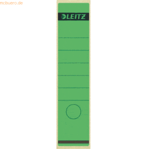 Leitz Ordnerrückenschilder 61x285mm selbstklebend grün VE=10 Stück