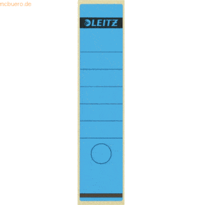 Leitz Ordnerrückenschilder 61x285mm selbstklebend blau VE=100 Stück