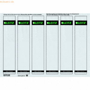 Leitz Ordnerrückenschilder 39x191mm auf A4 selbstklebend VE=600 Stück