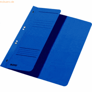 Leitz Ösenhefter A4 1/2 Vorderdeckel Karton kaufmännische Heftung blau