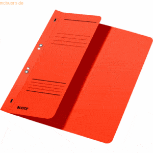 Leitz Ösenhefter A4 1/2 Vorderdeckel Karton kaufmännische Heftung oran