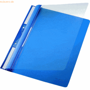 Leitz Einhängehefter A4 2 kurze Beschriftungsfenster PVC blau