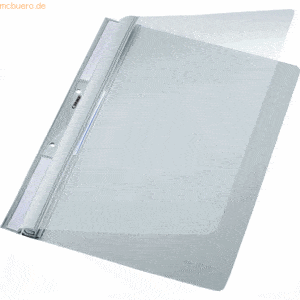 Leitz Einhängehefter A4 2 kurze Beschriftungsfenster PVC grau