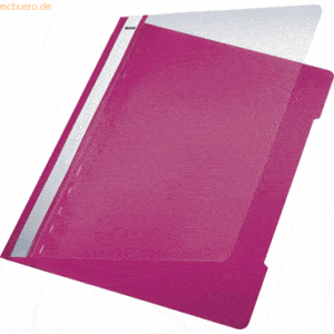 Leitz Sichthefter A4 PVC langes Beschriftungsfenster pink