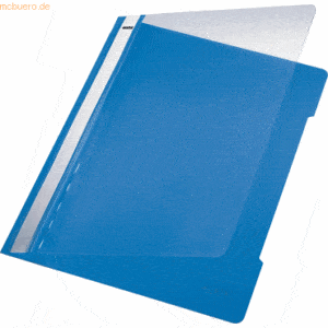 Leitz Sichthefter A4 PVC langes Beschriftungsfenster hellblau