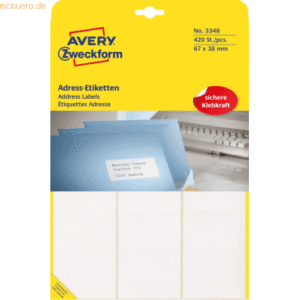 Avery Zweckform Adressetiketten 67x38mm VE=420 Stück