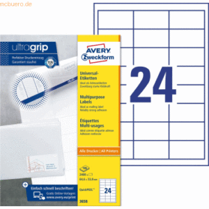 Avery Zweckform Universal-Etiketten ultragrip 64