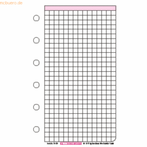 Chronoplan Formblätter kariert Mini VE=25 Blatt