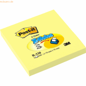 Post-it Z-Notes Haftnotizen Z-Notes 76x76mm gelb