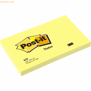 Post-it Notes Haftnotizen 127x76mm gelb