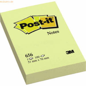 Post-it Notes Haftnotizen 51x76mm gelb