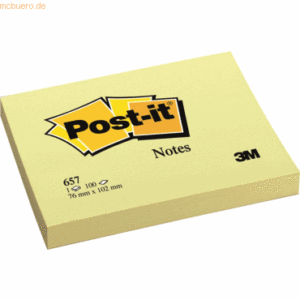 Post-it Notes Haftnotizen 102x76mm gelb