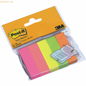 Post-it Notes Markers Haftnotizen Page Markers sortiert 15x50mm 5x100