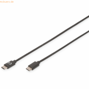 Assmann DIGITUS USB Type-C 2.0 Anschlusskabel St/St 1.0m schwarz