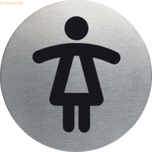 Durable Piktogramm 'WC Damen' Edelstahl