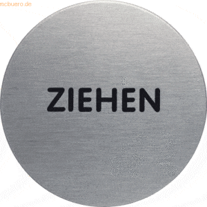 Durable Piktogramm 'Ziehen' rund 5mm Edelstahl