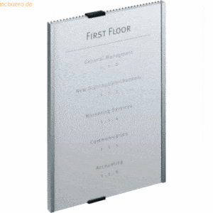 Durable Türschild Info Sign 210x297mm silber