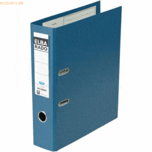 Elba Ordner rado Plast A4 PVC 80mm breit blau