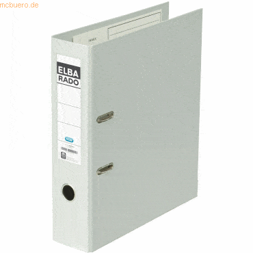 Elba Ordner rado Plast A4 PVC 80mm breit grau