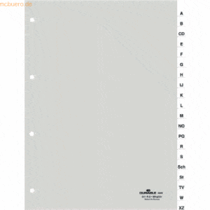 Durable Register A4 A-Z transparent