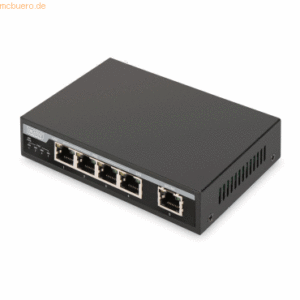 Assmann DIGITUS Gigabit Desktop PoE af/at 4-Port Switch 62W PoE Budget