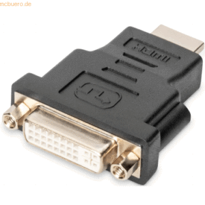 Assmann DIGITUS HDMI Adapter Typ A-DVI-I(24+5) St/Bu Full HD schwarz