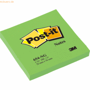 Post-it Notes Haftnotizen 76x76mm neongrün
