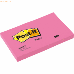 Post-it Notes Haftnotizen 127x76mm neon neonpink