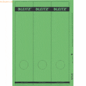 Leitz Ordnerrückenschilder 61.5x285mm auf A4 selbstklebend VE=75 grün