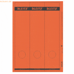 Leitz Ordnerrückenschilder 61.5x285mm auf A4 selbstklebend VE=75 rot