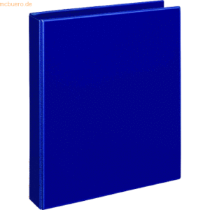 10 x Veloflex Ringordner Comfort A4 PVC 4 Ringe 25mm blau