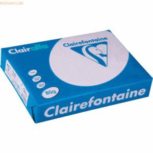 Clairefontaine Kopierpapier Clairalfa A4 80g/qm weiß VE=500 Blatt