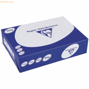 4 x Clairefontaine Kopierpapier Clairalfa A3 100g/qm weiß VE=500 Blatt