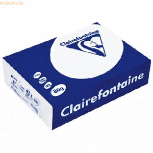 Clairefontaine Kopierpapier Clairalfa A5 80g/qm weiß VE=500 Blatt