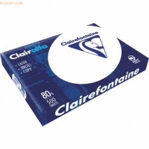 Clairefontaine Kopierpapier Clairalfa A3 80g/qm weiß VE=500 Stück