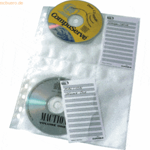Durable CD-Hüllen A4 transparent VE=5 Stück