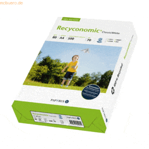 Recyconomic Kopierpapier A4 Recyconomic Classic White 80g/qm weiß VE=5