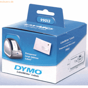 Dymo LabelWriter Adressetiketten 89x36mm transparent VE=260 Stück