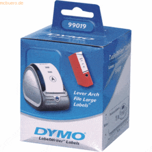 Dymo LabelWriter Ordneretiketten schmal weiß VE=110 Stück