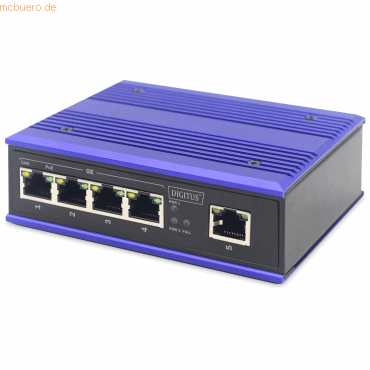 Assmann DIGITUS DN-651120 Industr. 4-Port Gigabit PoE Switch +1 UPlink