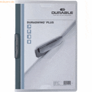 5 x Durable Klemmmappe Duraswing Plus A4 transparent