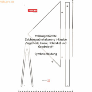 Aristo Wandtafelgeräte-Set 1980W 4 Zeichenutensilien und Kunststofftaf