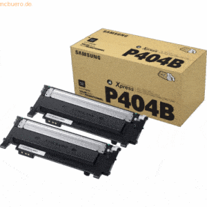 Hewlett Packard HP Samsung Toner CLT-P404B schwarz Twin Pack (2x ca. 1