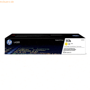 Hewlett Packard HP Toner 117A Gelb (ca. 700 Seiten)