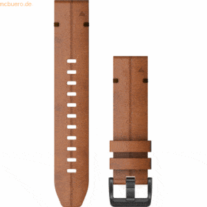 Garmin Garmin Ersatzarmband QuickFit 22mm Leder Braun/Schiefergrau